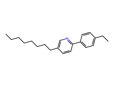 Pyridine, 2-(4-ethylphenyl)-5-octyl- structure