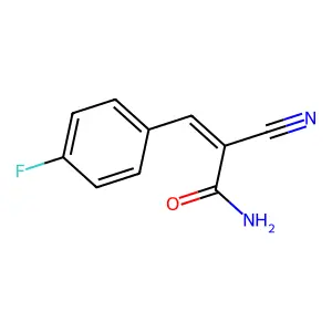 alpha-Cyano-3-fluorocinnamamide structure