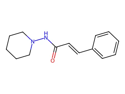 3-苯基-N-哌啶-1-基丙烯酰胺 structure