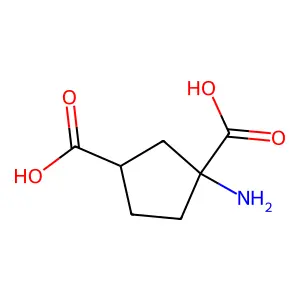 1-氨基-1,3-环戊烷二甲酸 structure