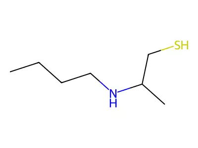 1-Propanethiol, 2-(butylamino)- structure