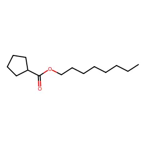 Octyl cyclopentanecarboxylate structure