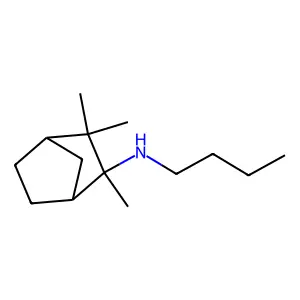 N-丁基-2,3,3-三甲基-2-降冰片胺 structure