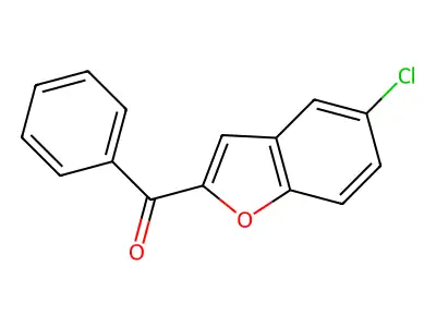 2-Benzoyl-5-chlorobenzofuran structure
