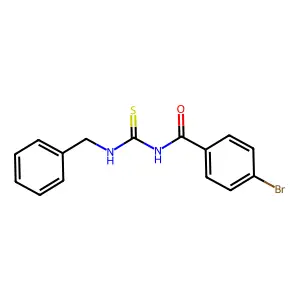 N-(benzylcarbamothioyl)-4-bromobenzamide structure