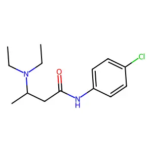 N-(4-氯苯基)-3-(二乙氨基)丁酰胺 structure