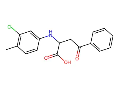 2-(3-Chloro-4-methylanilino)-4-oxo-4-phenylbutanoic acid structure