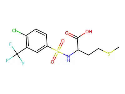 C12H13ClF3NO4S2 structure