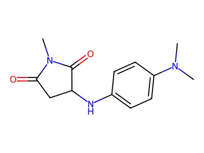 3-((4-(Dimethylamino)phenyl)amino)-1-methylpyrrolidine-2,5-dione structure