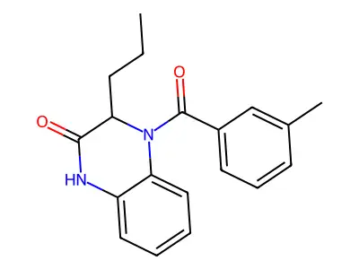 4-(3-methylbenzoyl)-3-propyl-3,4-dihydro-2(1H)-quinoxalinone structure