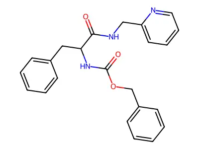 (2-Phenyl-1-[(pyridin-2-ylmethyl)-carbamoyl]-ethyl)-carbamic acid benzyl ester structure
