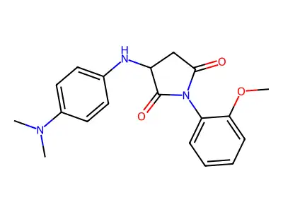 3-((4-(Dimethylamino)phenyl)amino)-1-(2-methoxyphenyl)pyrrolidine-2,5-dione structure