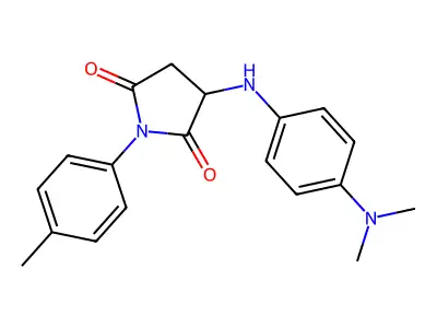 3-((4-(Dimethylamino)phenyl)amino)-1-(p-tolyl)pyrrolidine-2,5-dione structure
