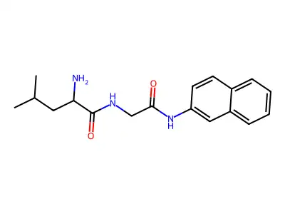 2-amino-4-methyl-N-[2-(naphthalen-2-ylamino)-2-oxoethyl]pentanamide structure
