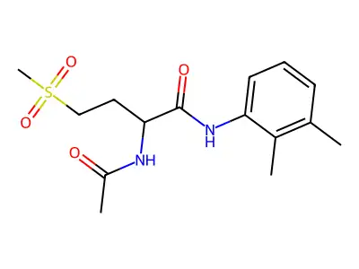 2-acetamido-N-(2,3-dimethylphenyl)-4-(methylsulfonyl)butanamide structure