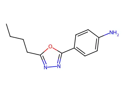 4-(5-Butyl-1,3,4-oxadiazol-2-yl)aniline structure