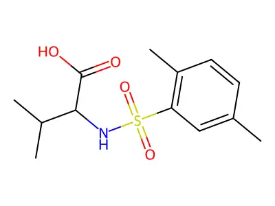 Valine,N-[(2,5-dimethylphenyl)sulfonyl]- structure