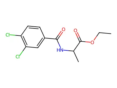 2-(3,4-Dichloro-benzoylamino)-propionic acid ethyl ester structure