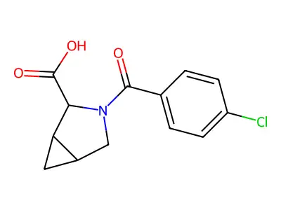 3-(4-Chlorobenzoyl)-3-azabicyclo[3.1.0]hexane-2-carboxylic acid structure
