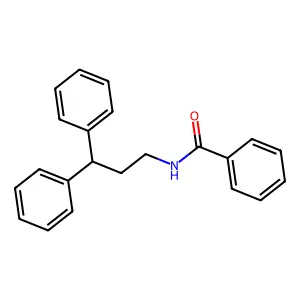 N-(3,3-diphenylpropyl)benzamide structure