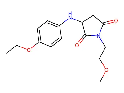 3-((4-Ethoxyphenyl)amino)-1-(2-methoxyethyl)pyrrolidine-2,5-dione structure
