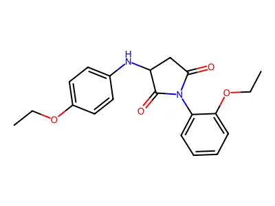 3-(4-Ethoxyanilino)-1-(2-ethoxyphenyl)pyrrolidine-2,5-dione structure
