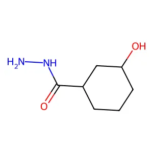 3-Hydroxycyclohexane-1-carbohydrazide structure