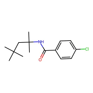4-chloro-N-(2,4,4-trimethylpentan-2-yl)benzamide structure