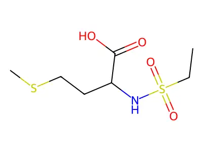 2-Ethanesulfonamido-4-(methylsulfanyl)butanoic acid structure