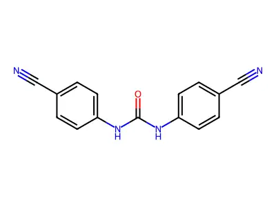 1,3-Bis(4-cyanophenyl)urea structure