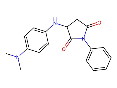 3-((4-(Dimethylamino)phenyl)amino)-1-phenylpyrrolidine-2,5-dione structure