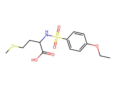 2-(4-Ethoxybenzenesulfonamido)-4-(methylsulfanyl)butanoic acid structure