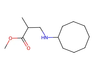 Methyl 3-(cyclooctylamino)-2-methylpropanoate structure