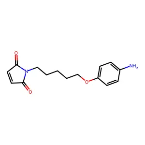 N-(5-(对氨基苯氧基)戊基)马来酰亚胺 structure