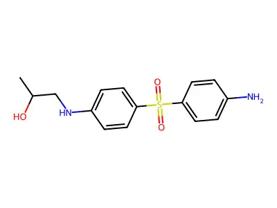 2-Propanol, 1-(p-sulfanilylanilino)- structure