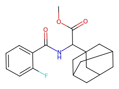 Methyl 1-adamantyl[(2-fluorobenzoyl)amino]acetate structure