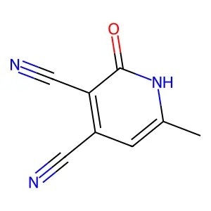 3,4-Pyridinedicarbonitrile, 1,2-dihydro-6-methyl-2-oxo- structure