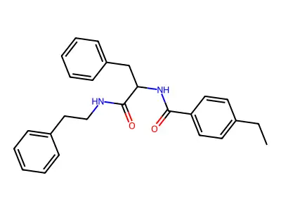 Nalpha-[(4-ethylphenyl)carbonyl]-N-(2-phenylethyl)phenylalaninamide structure