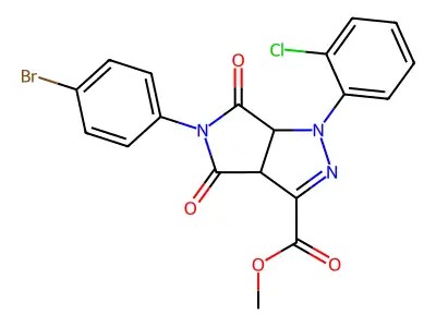 C19H13BrClN3O4 structure