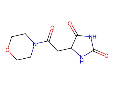 5-(2-(Morpholin-4-yl)-2-oxoethyl)imidazolidine-2,4-dione structure