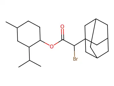 (4-Methyl-2-propan-2-ylcyclohexyl) 2-(1-adamantyl)-2-bromoacetate structure