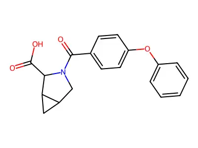 3-(4-phenoxybenzoyl)-3-azabicyclo[3.1.0]hexane-2-carboxylic Acid structure