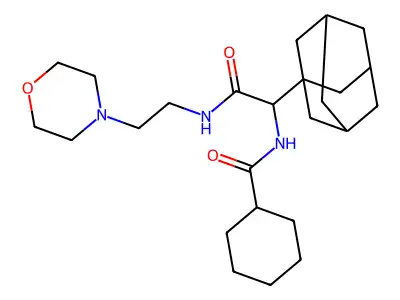 2-(ADAMANTAN-1-YL)-2-(CYCLOHEXYLFORMAMIDO)-N-[2-(MORPHOLIN-4-YL)ETHYL]ACETAMIDE structure
