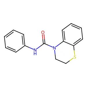 N-phenyl-2,3-dihydro-4H-1,4-benzothiazine-4-carboxamide structure