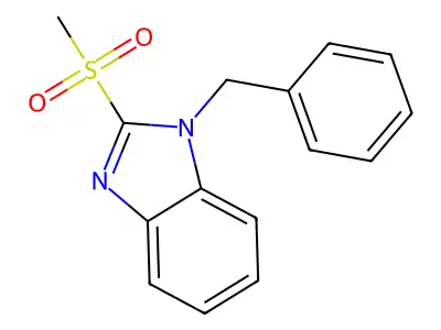 1-Benzyl-2-methylsulfonylbenzimidazole structure
