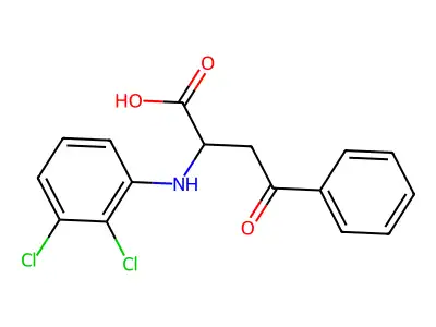 2-(2,3-Dichloroanilino)-4-oxo-4-phenylbutanoic acid structure