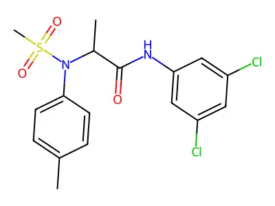 N-(3,5-dichlorophenyl)-2-(4-methyl-N-methylsulfonylanilino)propanamide structure