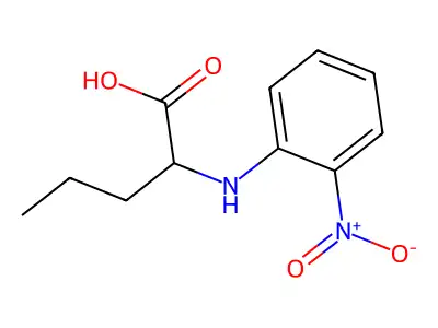 2-(2-Nitroanilino)pentanoic acid structure