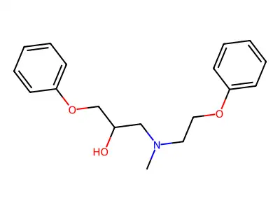 1-[Methyl(2-phenoxyethyl)amino]-3-phenoxypropan-2-ol structure