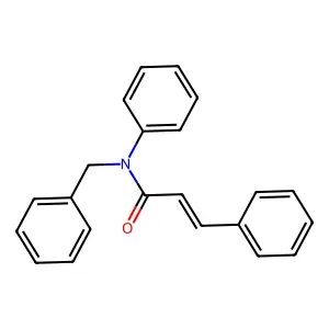 2-Propenamide, N,3-diphenyl-N-(phenylmethyl)- structure